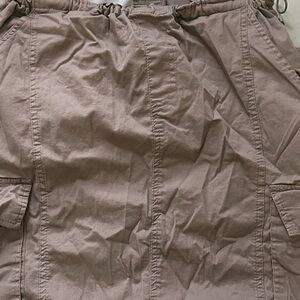 Casual Tan Cargo Skirt